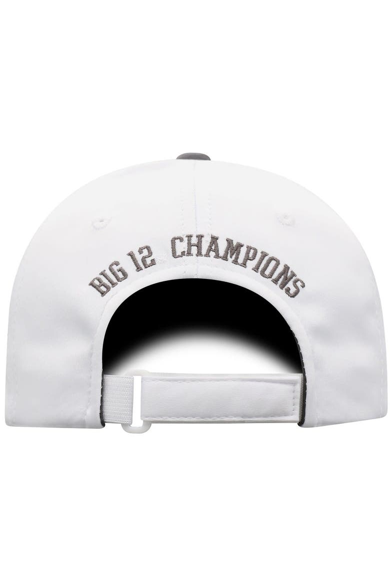 Men's Top of the World White/Gray Oklahoma Sooners 2019 Big 12 Football Champions Locker Room Adjustable Hat, Alternate, color, White