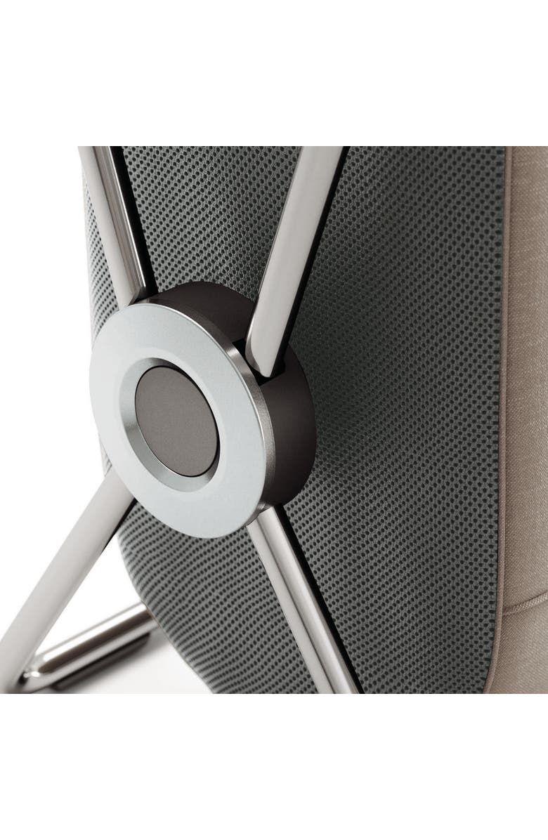 simplehuman single x-frame laundry hamper with heavy-gauge steel frame, Alternate, color, Chrome