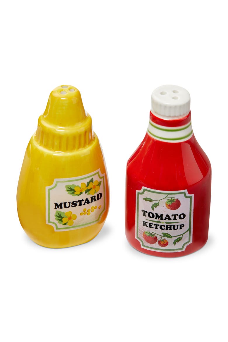 Ketchup & Mustard S&P S/2 Multi Earthenware Summer, Main, color, Red
