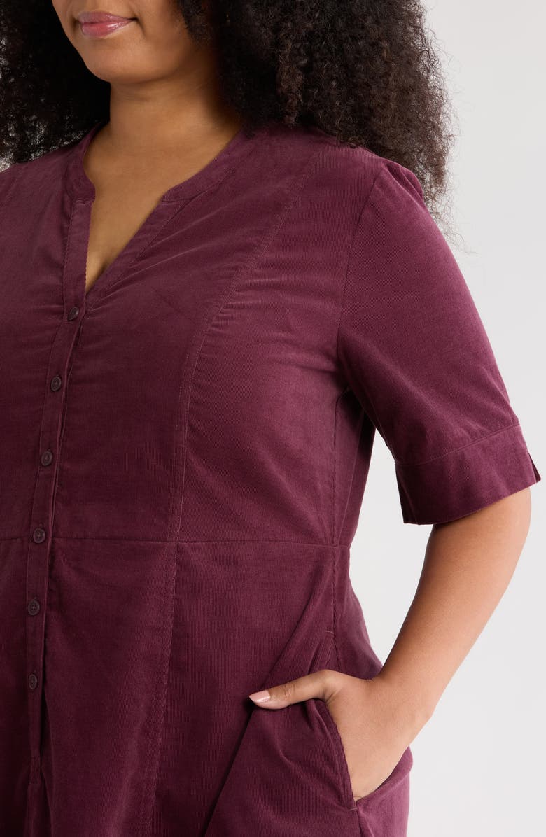 Seasalt Cornwall Wightwick Organic Cotton Denim Midi Dress, Alternate, color, Dark Hellebore