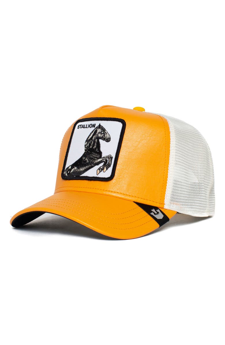 Goorin Bros. Piel Horse Patch Trucker Hat, Alternate, color, Gold
