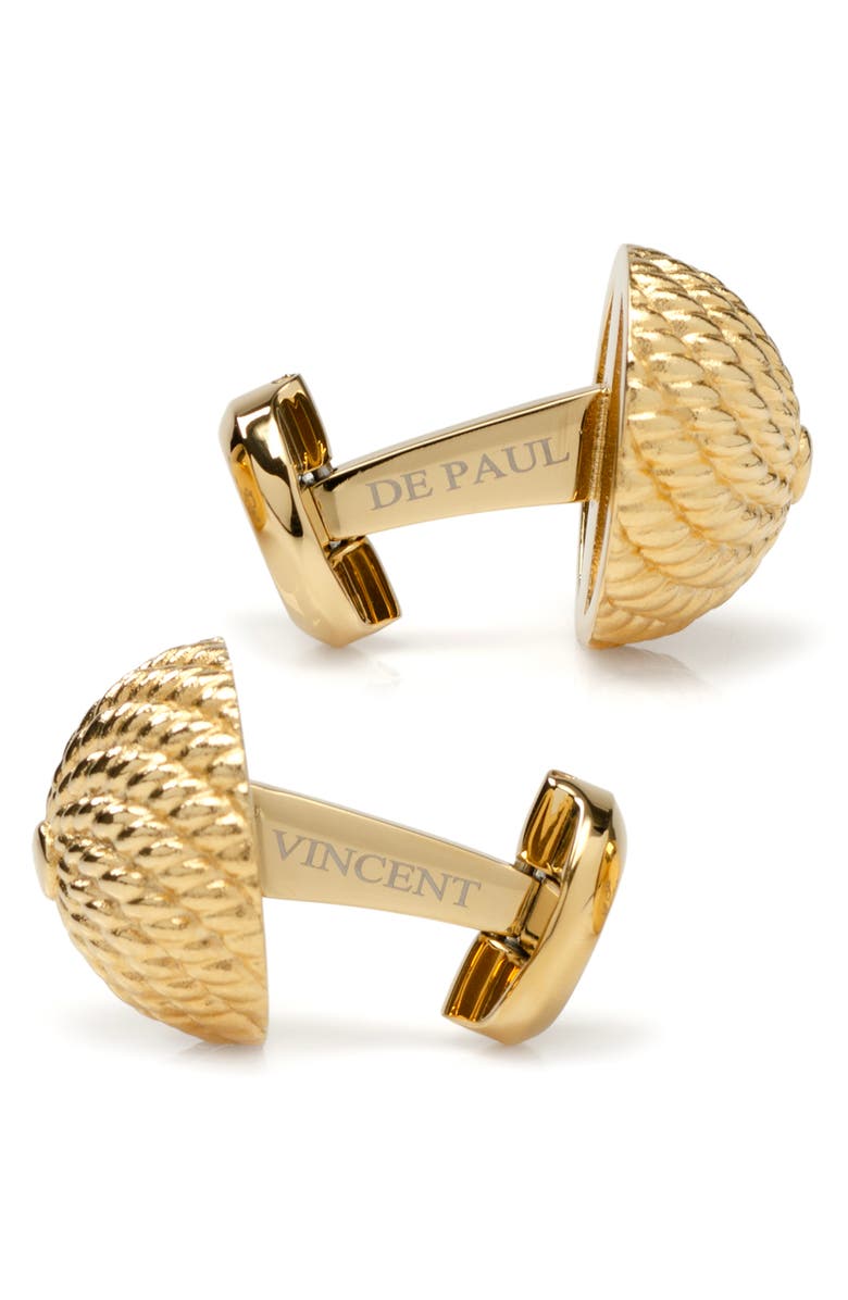 Cufflinks, Inc. Vincent De Paul Colony Cufflinks, Alternate, color, Gold