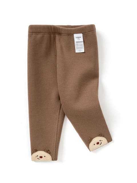 Bear Cuff Ribbed Leggings