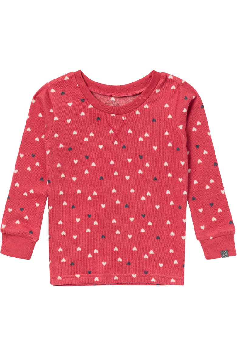 Red Hearts Pajamas Set, Alternate, color, Red Hearts