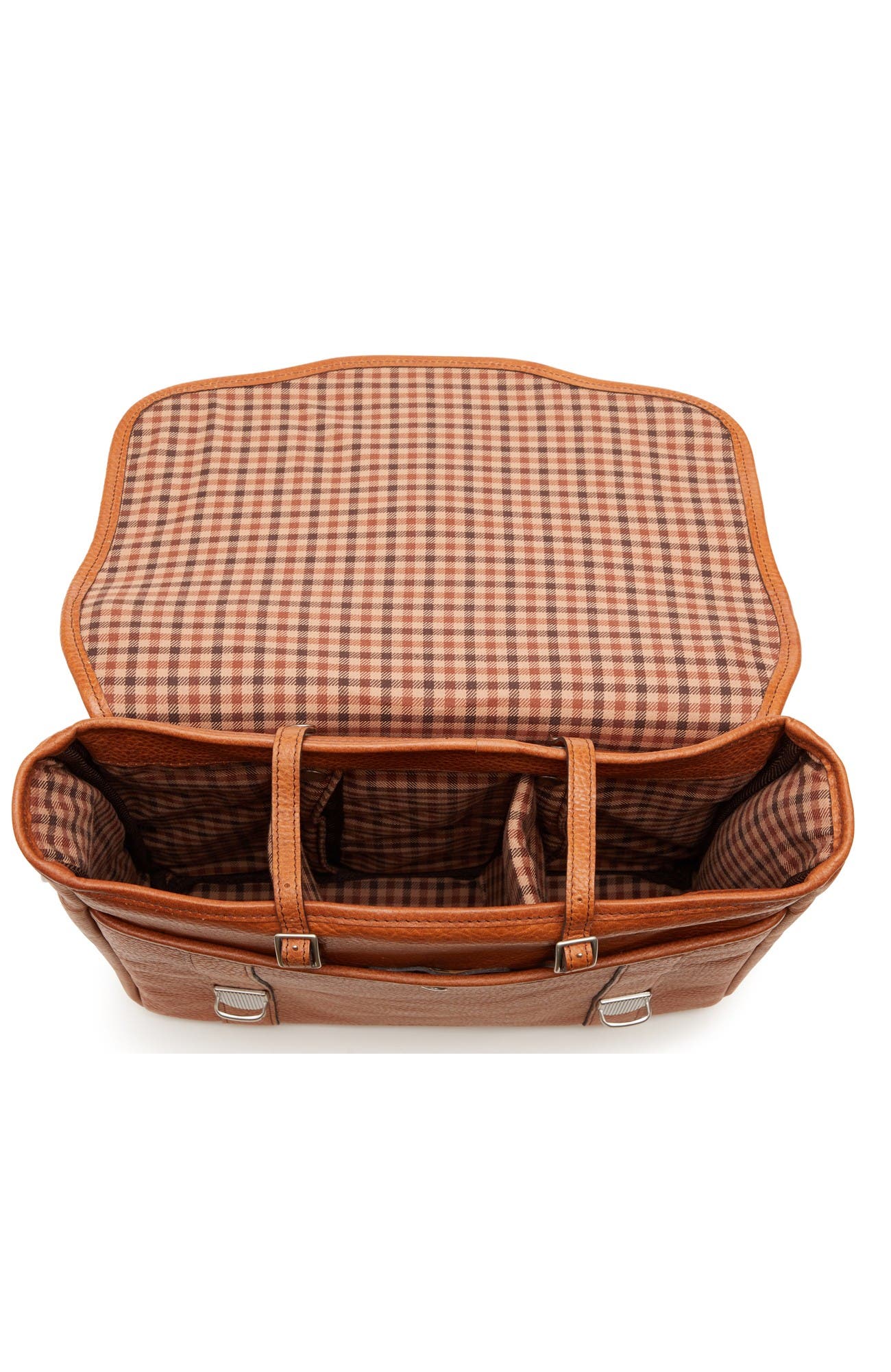 Parker Leather Messenger & Wine Carrier, Alternate, color, Pebbled Tan