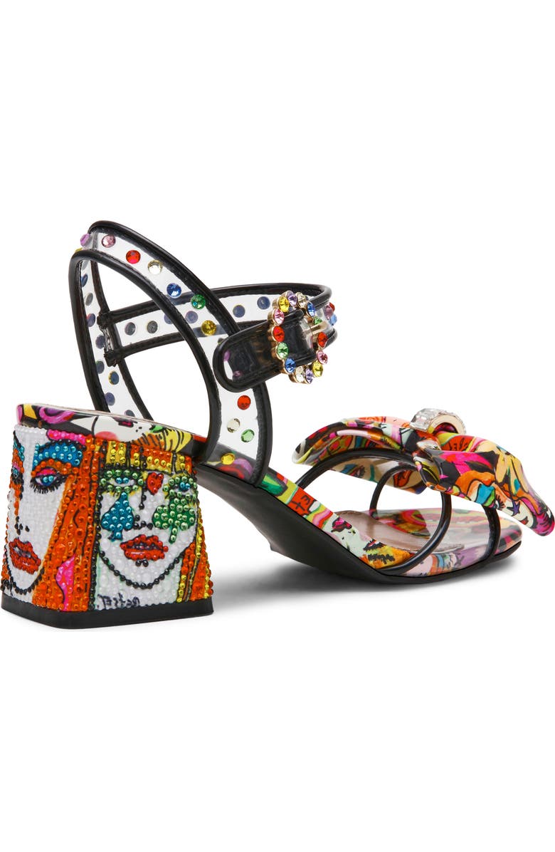 Betsey Johnson Ardell Crystal Embellished Ankle Strap Sandal, Alternate, color, Bright Multi