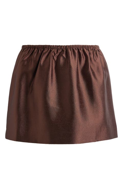 Elva Metallic Miniskirt