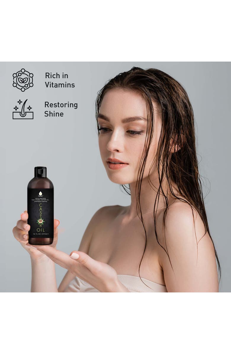 PURSONIC Essential Oils & Skin Care Mega Bundle 100% Pure Golden Jojoba Oil, Rosehip Oil, Sweet Almond Oil, Fractionated Coconut Oil, and Castor Oil, Alternate, color, Multicolor