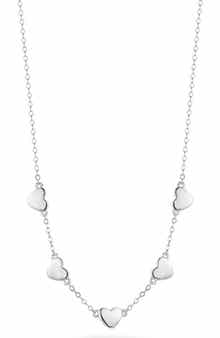Sterling Silver Heart Charm Necklace