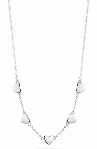 Sterling Silver Heart Charm Necklace