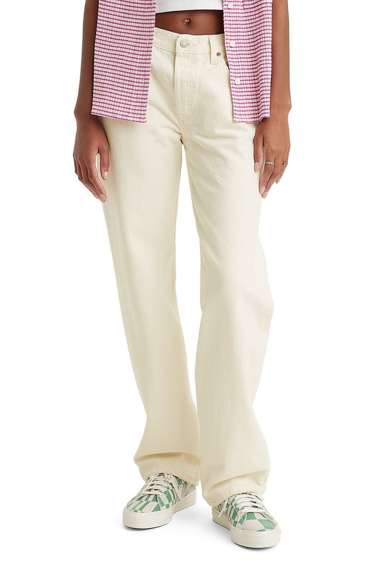 501® '90s Straight Leg Jeans, Alternate, color, ECRU BOOPER NO DAMAGE