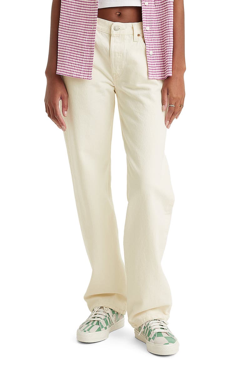 Levi's 501<sup>®</sup> '90s Straight Leg Jeans, Alternate, color, Ecru Booper No Damage