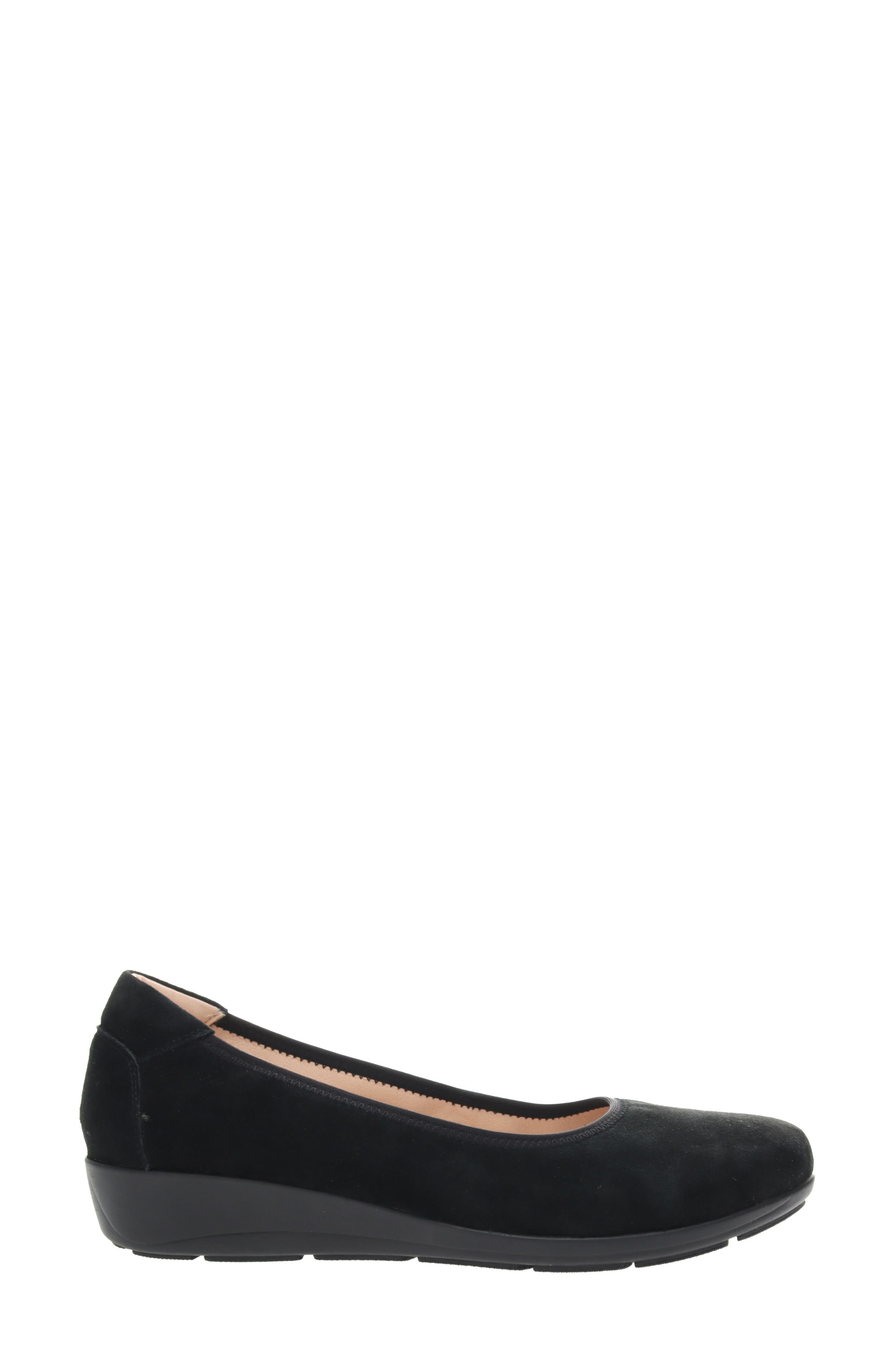 Propét Yara Wedge Slip-On, Alternate, color, Black Suede