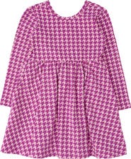 RuffleButts Knit Long Sleeve Twirl Dress