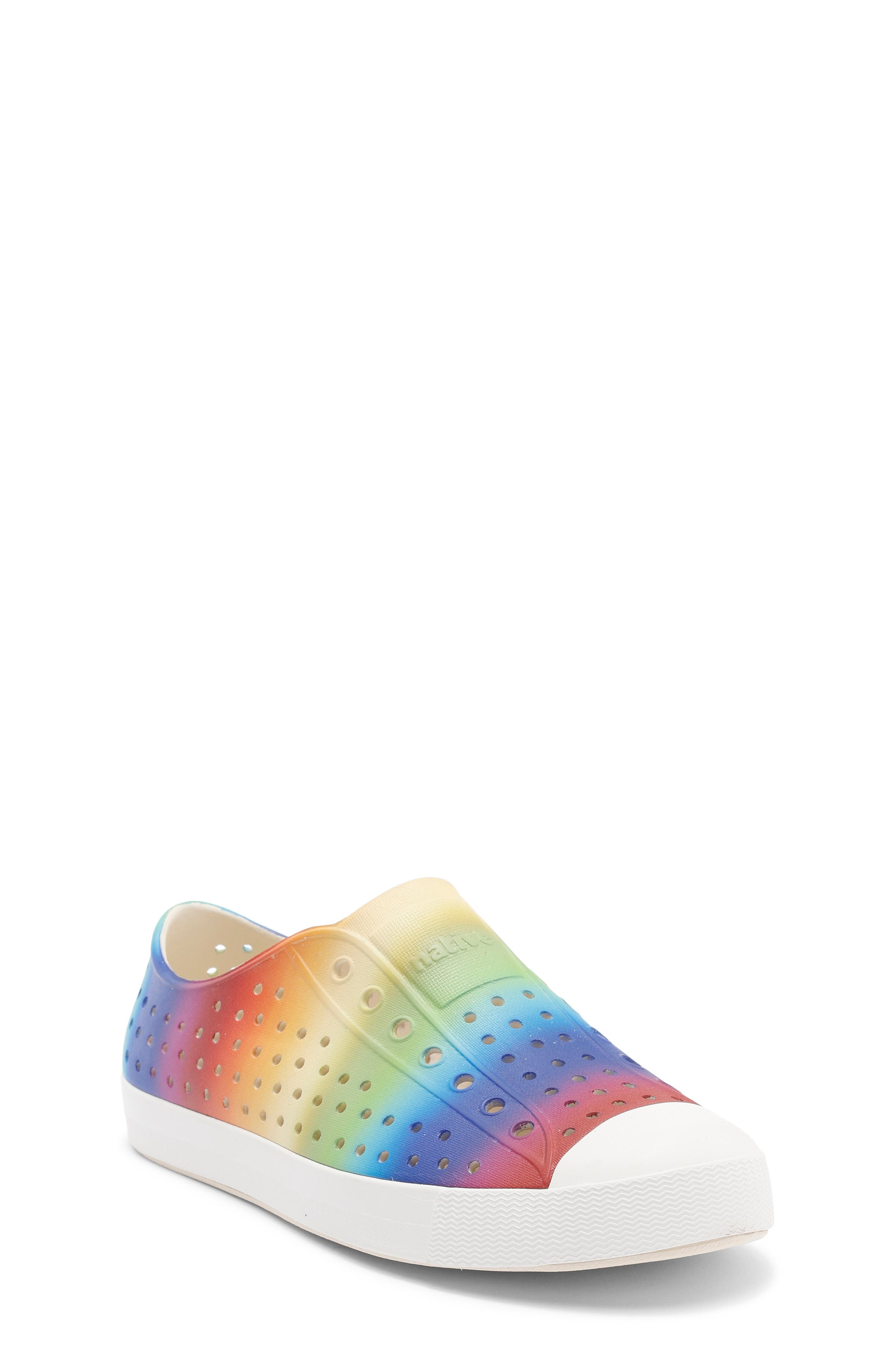 Native Shoes Kids' Jefferson Slip-On Sneaker, Main, color, Rainbow Multi