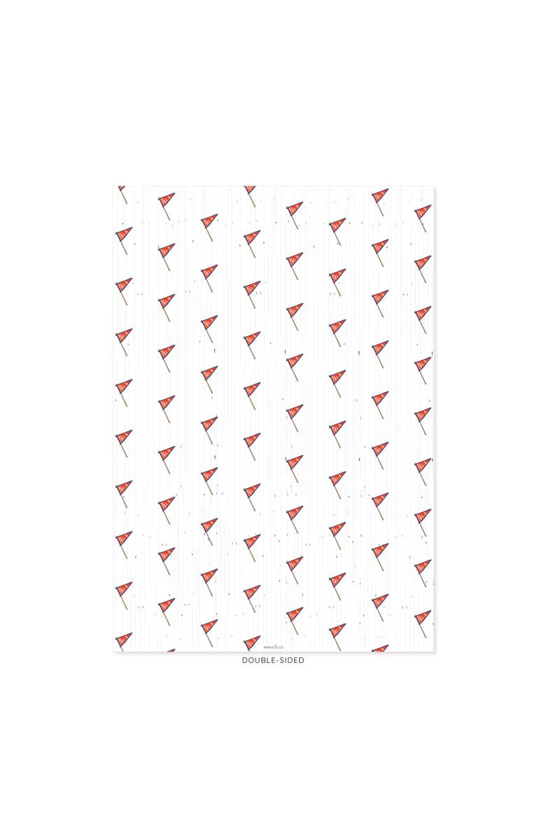 Ramus & Co Eight Sheets Two-Sided "Club Life" Heavyweight Gift Wrap, Alternate, color, Multicolored