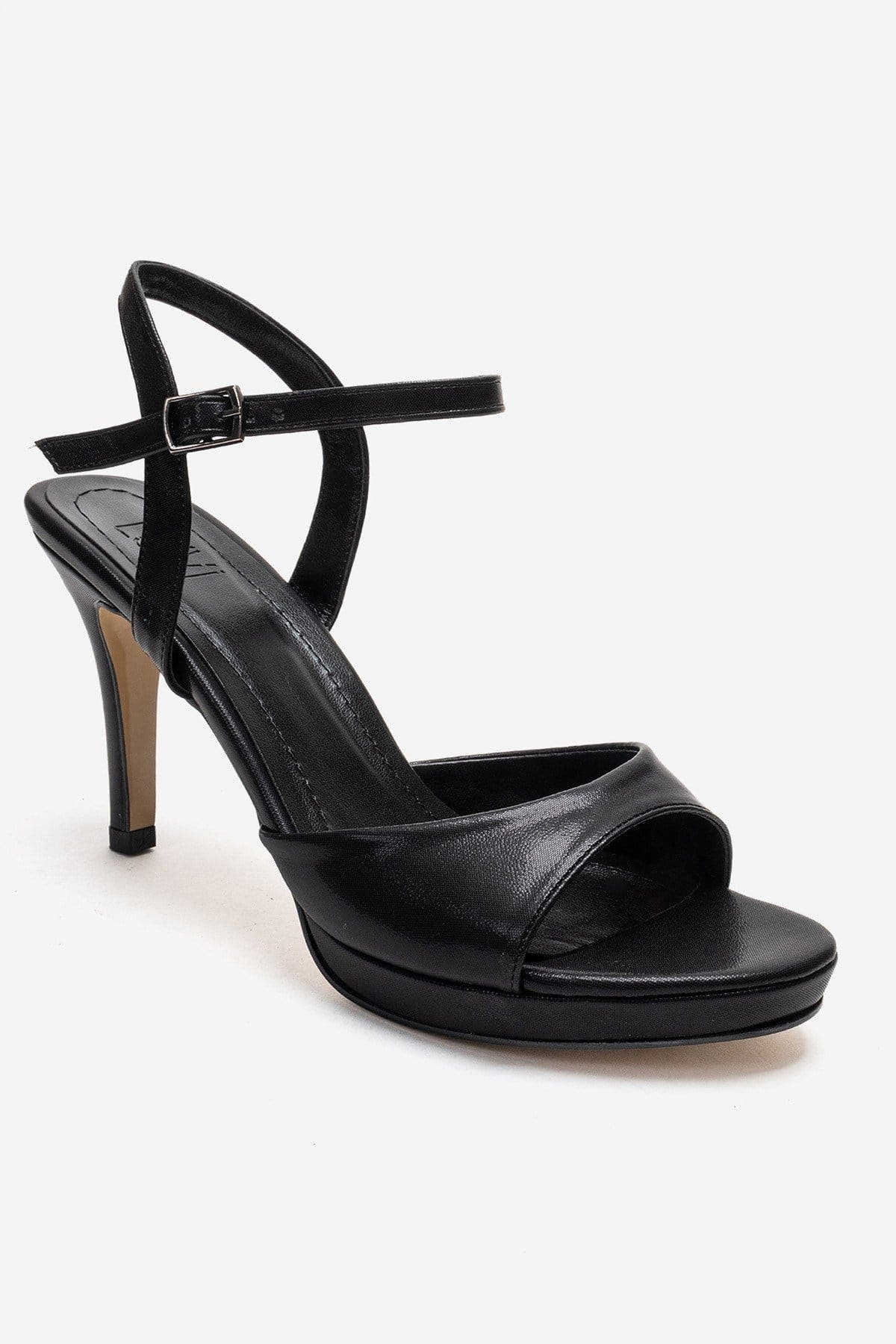 Prologue Shoes Poise Stiletto Sandal, Alternate, color, Black