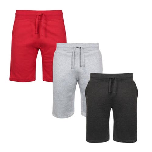 Benben Mens 3 Pack French Terry Shorts Ultra Soft Feel