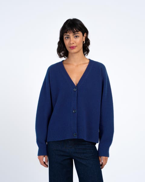 Merino Boxy Cardigan