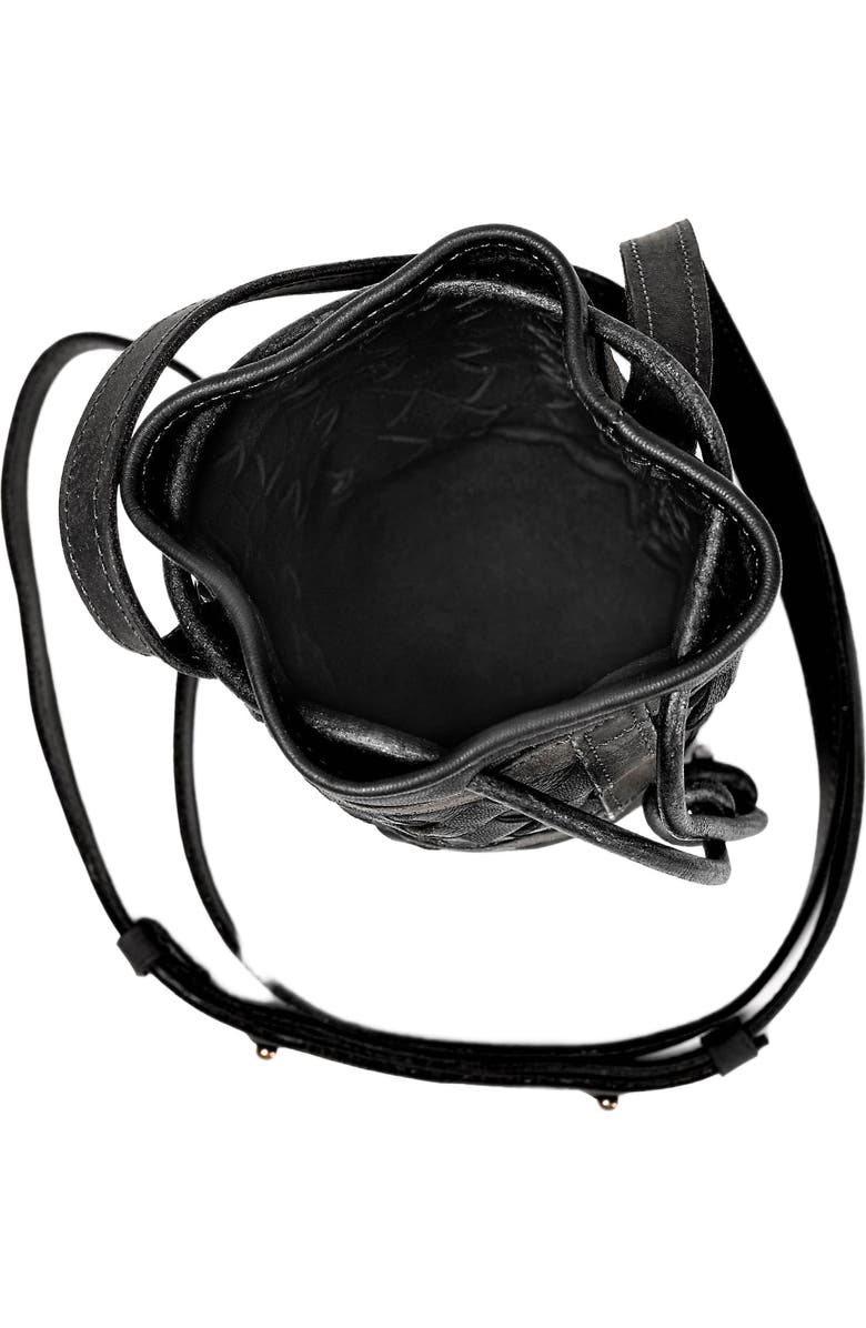 Deux Mains Mini Essential Bucket Bag, Alternate, color, Black