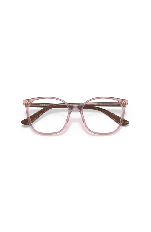 Vogue Eyewear 52mm Rectangle Optical Glasses In Pink