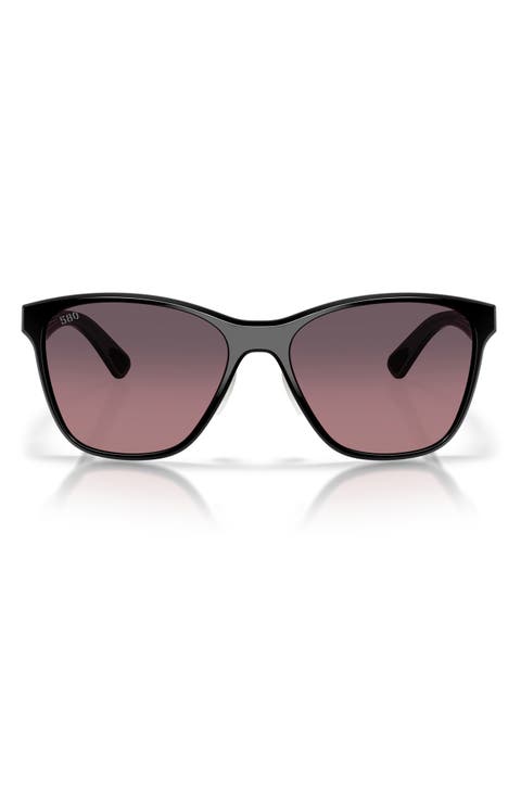 Luna Nueva 57mm Polarized Butterfly Sunglasses