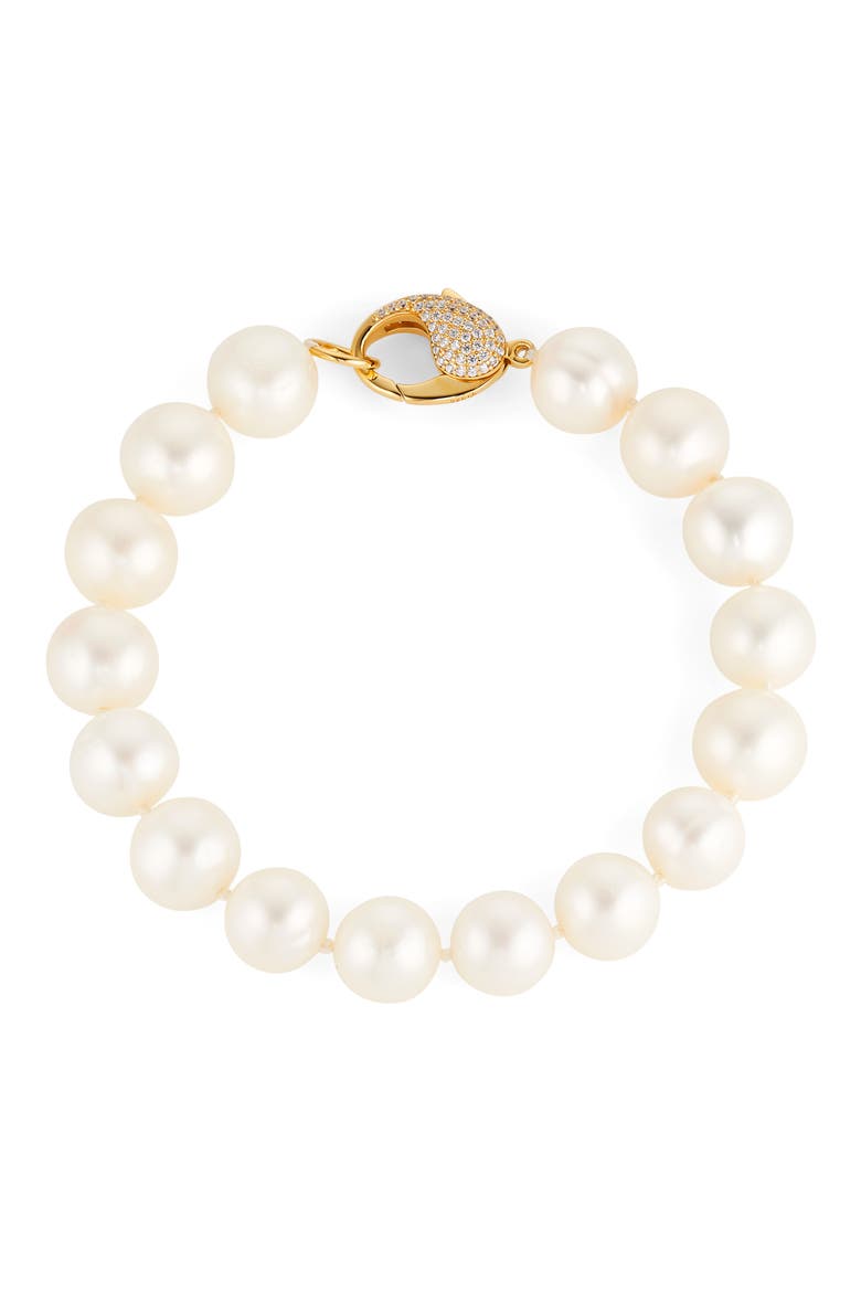Freshwater Pearl Bracelet, Main, color, GOLD/ PEARL