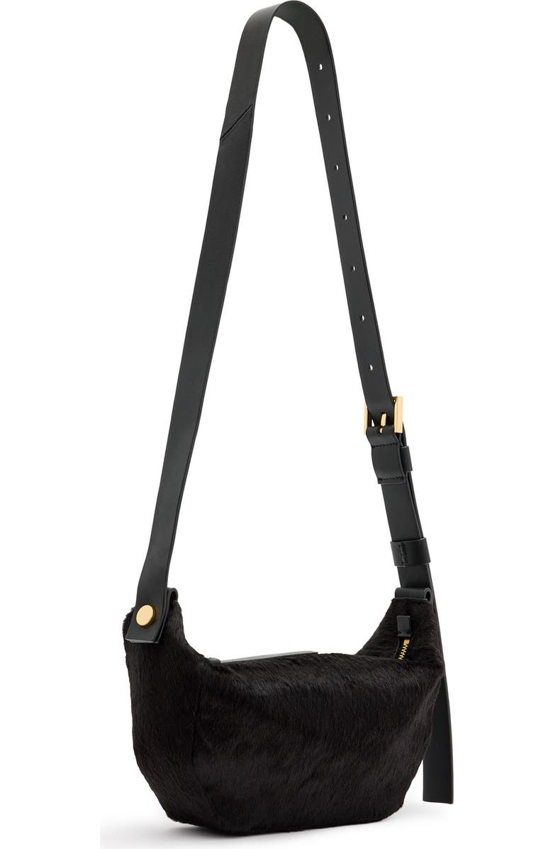 AllSaints Madea Luxury Genuine Calf Hair Crossbody Bag, Alternate, color,