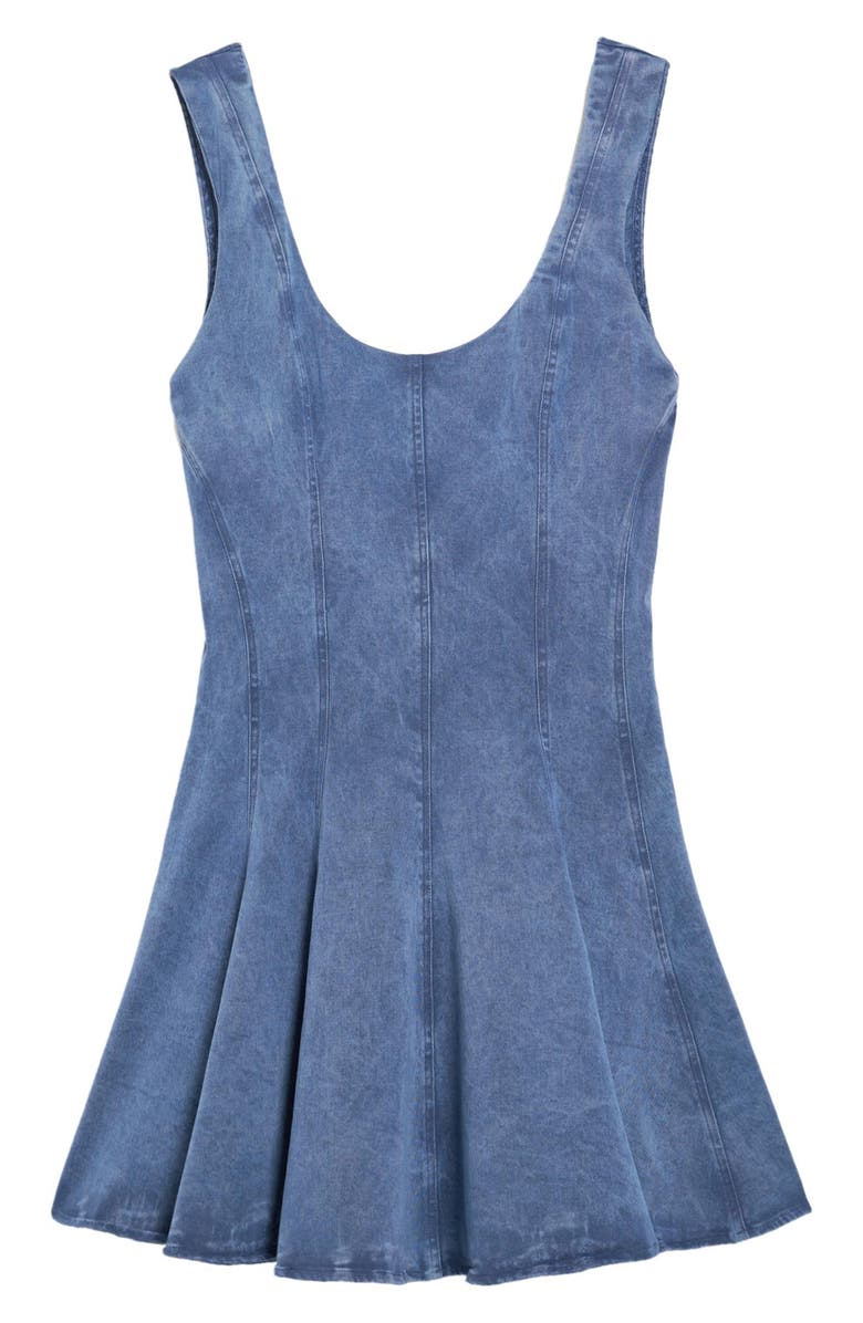 Desigual Sleeveless Denim Midi Dress, Alternate, color, 