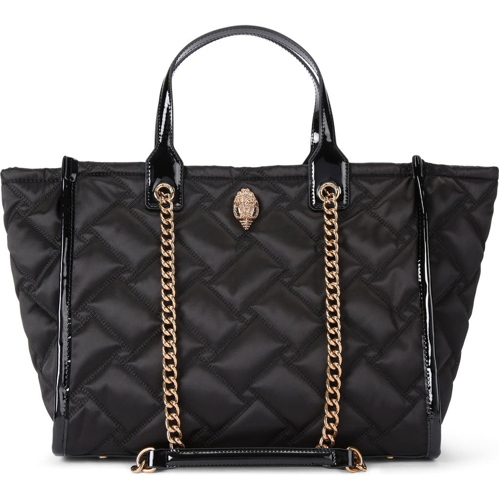 Kurt Geiger London Hoxton Quilted Shopper Bag In Black