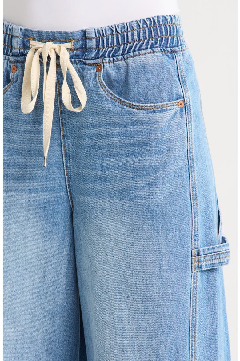 The Barrel Leg Drawstring Barrel Leg Jeans, Alternate, color, EASY GOER