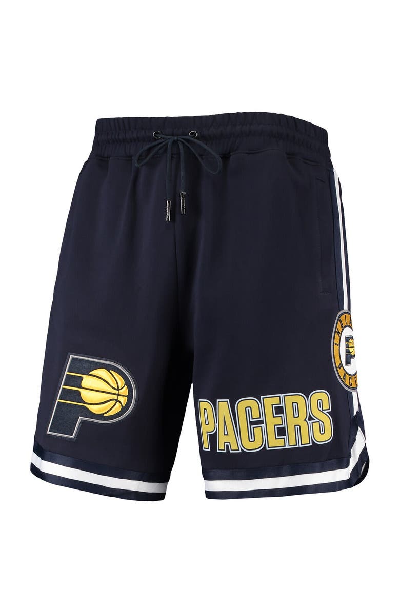 PRO STANDARD Men's Pro Standard Navy Indiana Pacers Team Chenille Shorts, Alternate, color, 