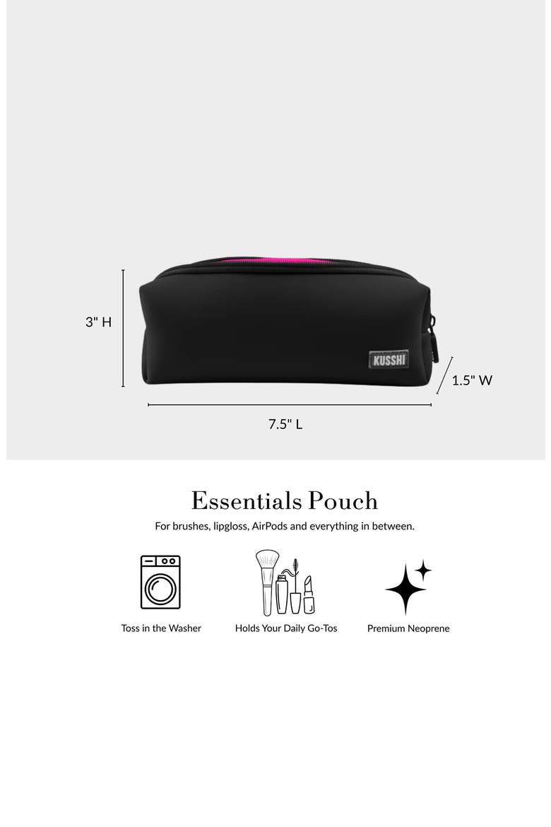 Essentials Cosmetics Pouch, Alternate, color, MAUVE/ STONE