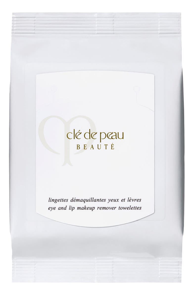 Clé de Peau Beauté Eye & Lip Makeup Remover Sheets, Main, color,