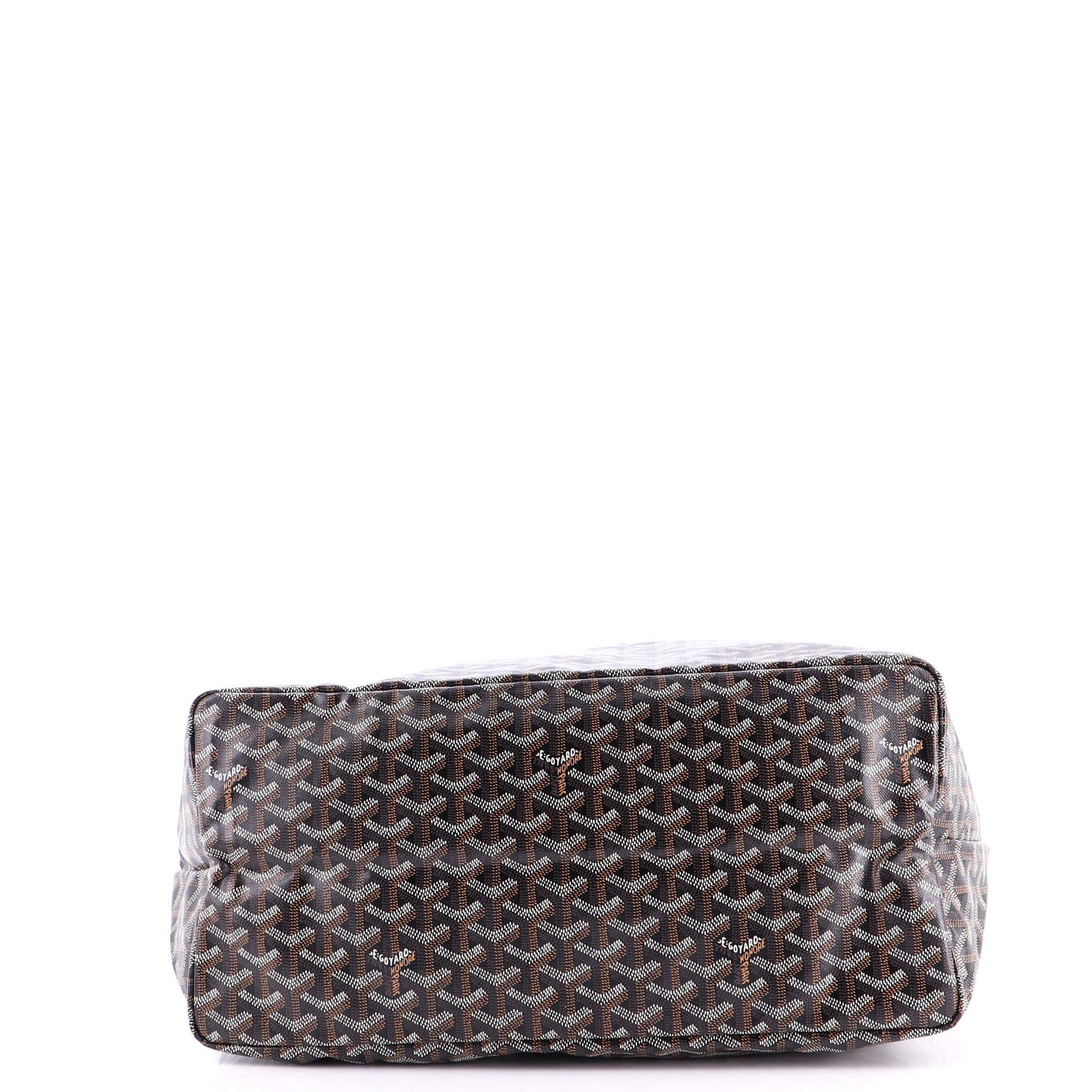 Pre-Owned Goyard Saint Louis Tote Coated Canvas GM, Alternate, color, Black