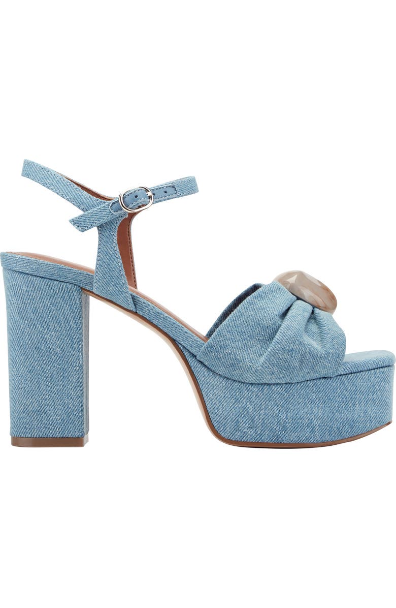 Marc Fisher LTD Candey Platform Sandal, Alternate, color, Blue