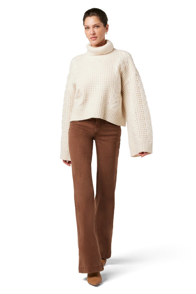 The Molly High Waist Flare Trouser Jeans, Alternate, color, WALNUT