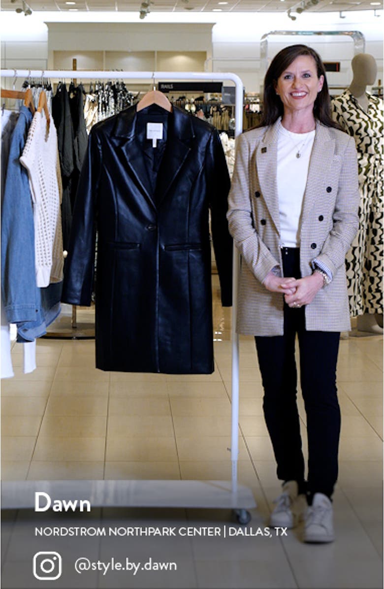 Faux-Ever Leather<sup>™</sup> Longline Blazer, sales video thumbnail