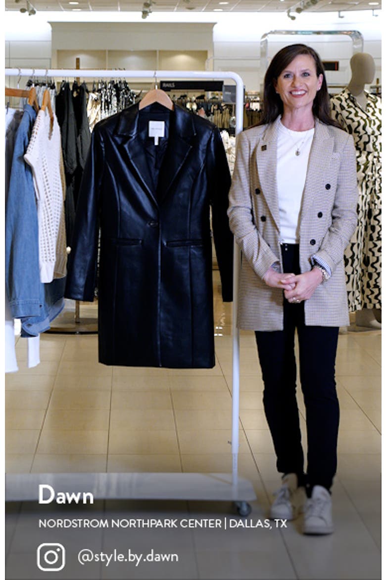 Faux-Ever Leather™ Longline Blazer video
