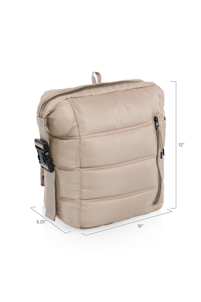 Everyday Quilted Washable Insulated Cooler Backpack, Alternate, color, SHALE BROWN