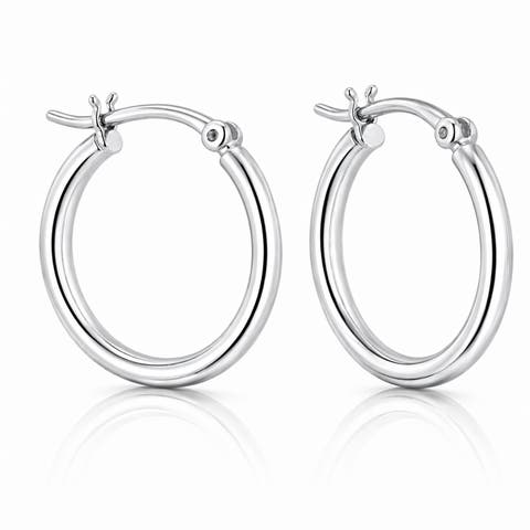 Sterling Silver Classic Hoops