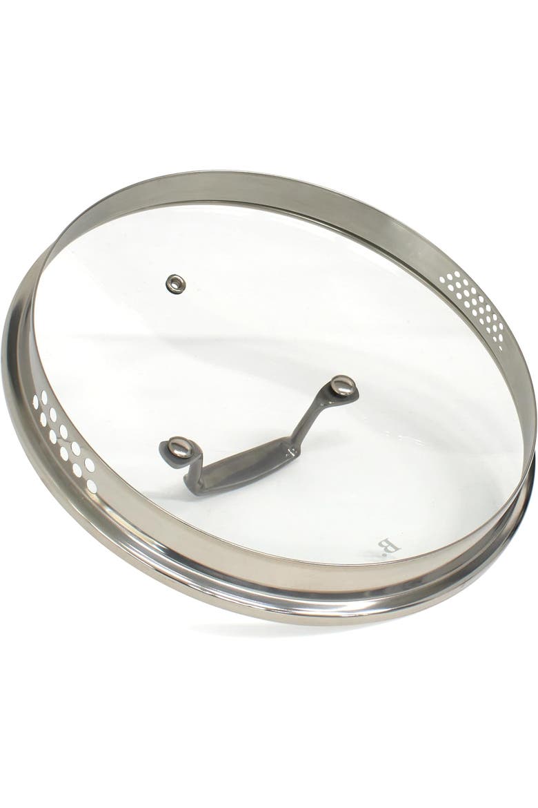 8.5QT Stock Pot with Double Strainer Lid, Alternate, color, Black
