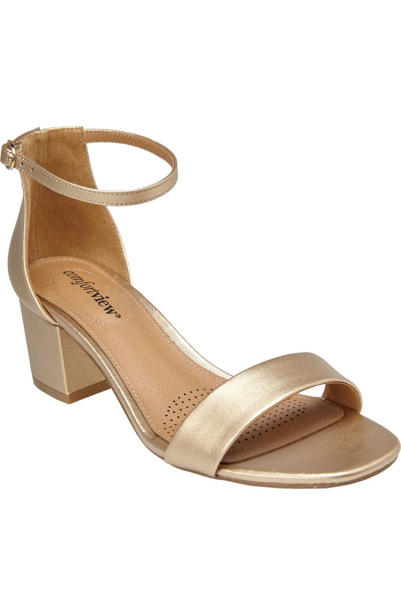 Comfortview The Orly Sandal, Main, color, Gold