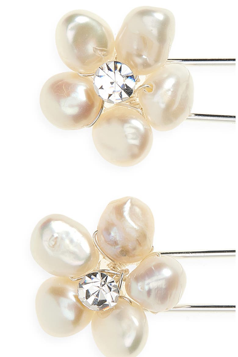Rosalie Set of Hair Pins (Nordstrom Exclusive), Alternate, color, SILVER