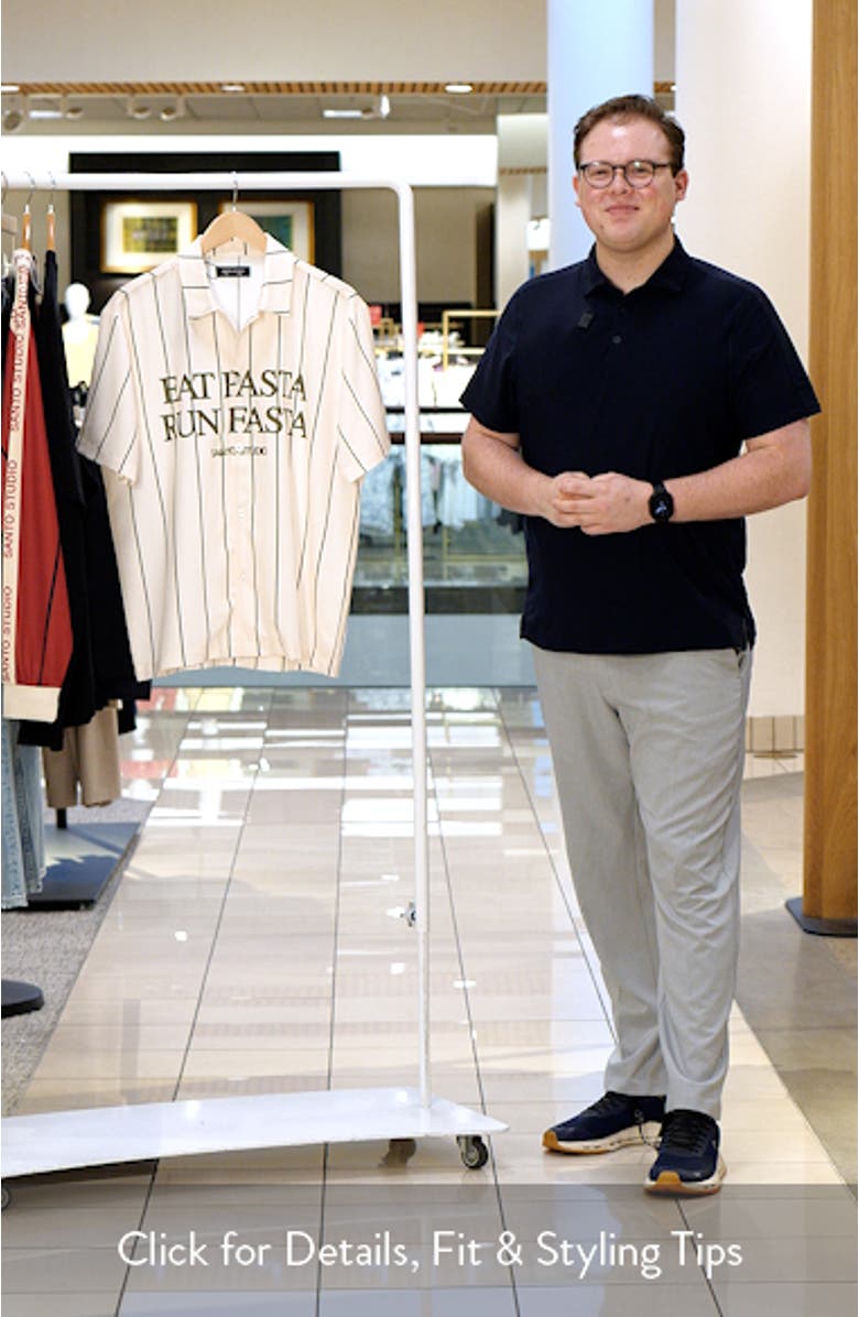 Past Graphic Short Sleeve Button-Up Shirt, sales video thumbnail