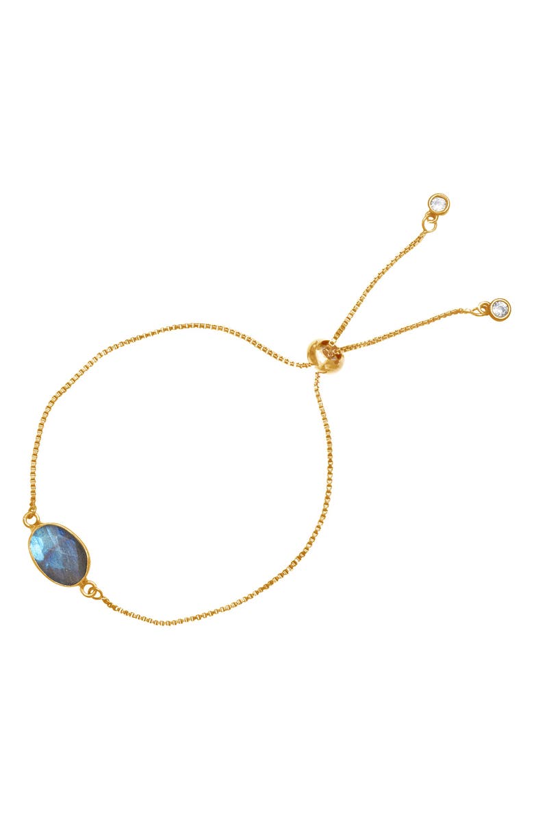 Adornia Faceted Labradorite Bracelet, Main, color, 