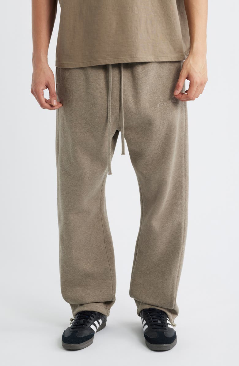 Fear of God Essentials Relaxed Fleece Sweatpants, Main, color, Homestead Heather