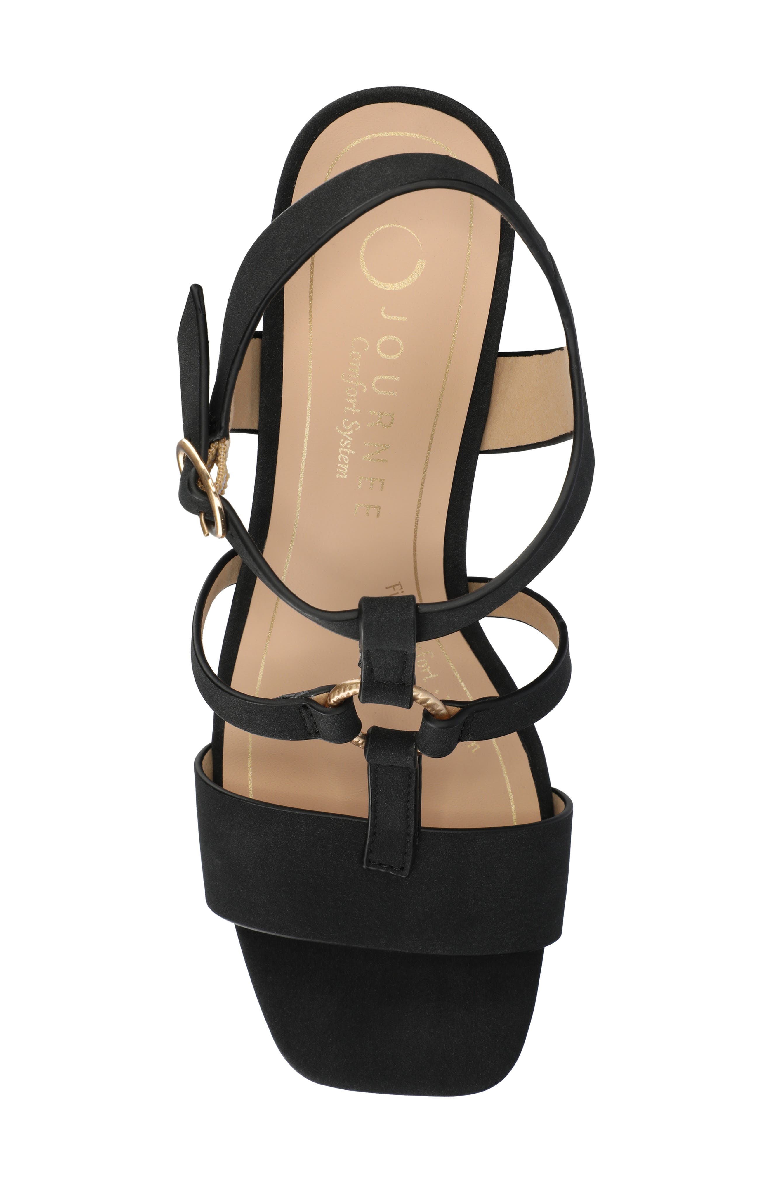 Journee Collection Marci Knotted Strap Loafer - Wide Width Available, Alternate, color, Black