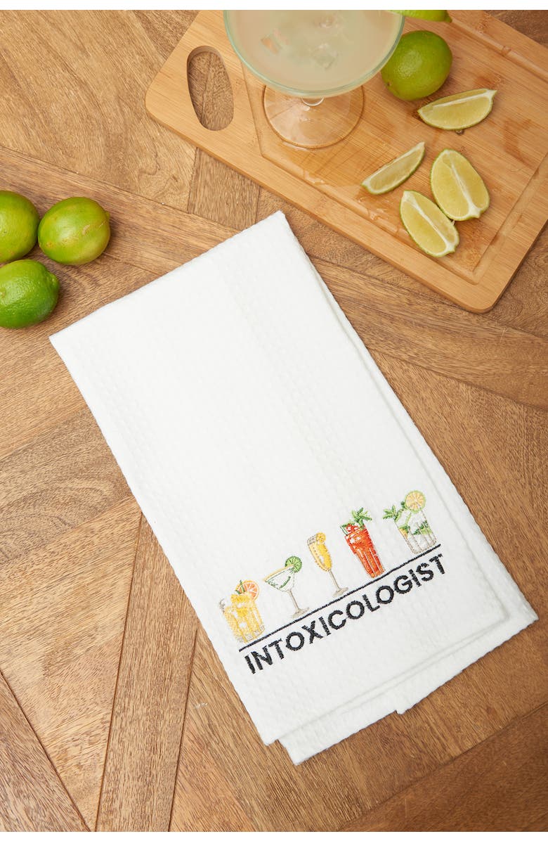 C&F Home "Intoxicologist" Waffle Weave Dishtowel, Alternate, color, Orange