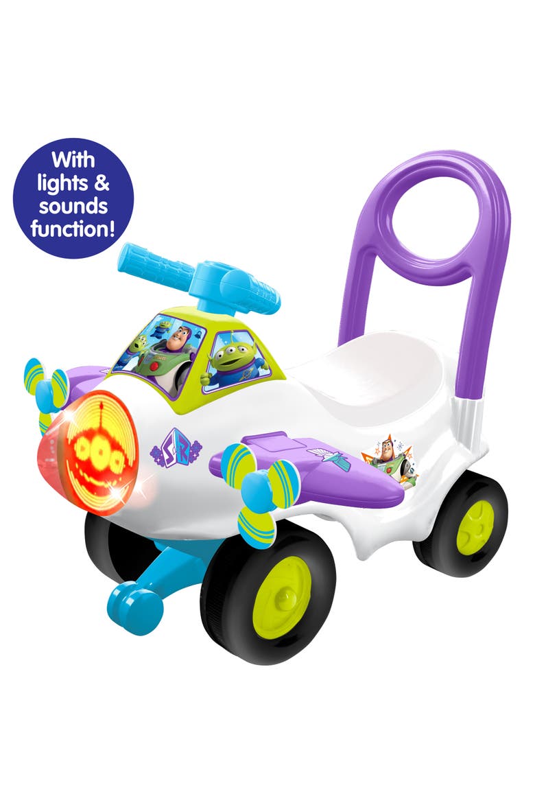 Animated Lights Activity Plane Buzz Lightyear Disney Ride-On Vehicle, Alternate, color, Multicolored